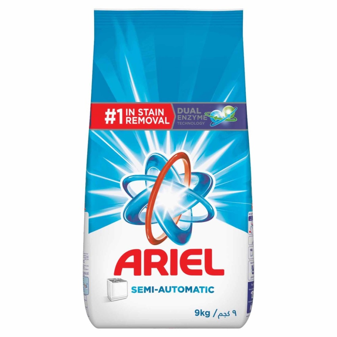Ariel Semi-Automatic Laundry Detergent Powder Original Scent 9kg