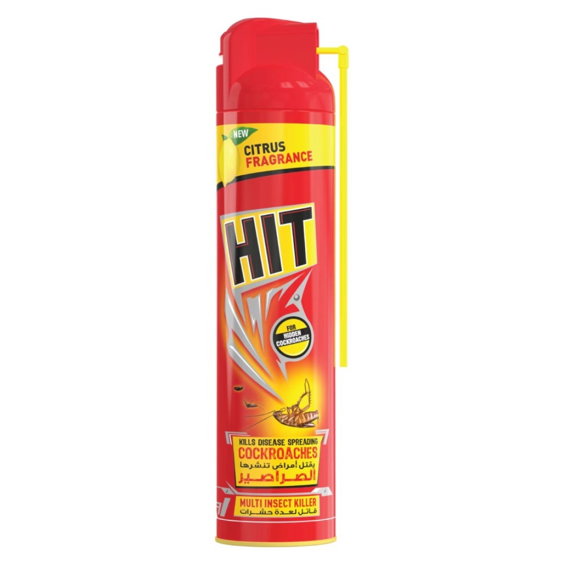 Hit Red Crawling Multi Insect Killer Spray Citrus Fragrance 600ml