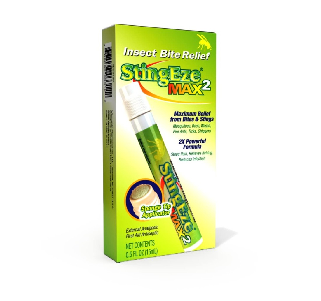 MAX Bug Bite Relief Maximum Itch Relief from Bug Bites and Stings Stops Pain Relieves Itching Reduces Infection 05 oz Travel Pen Dauber
