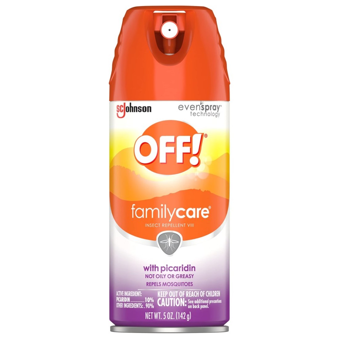 OFF FamilyCare Insect Mosquito Repellent Aerosol Bug Spray Made with Picaridin for Everyday Use 5 oz