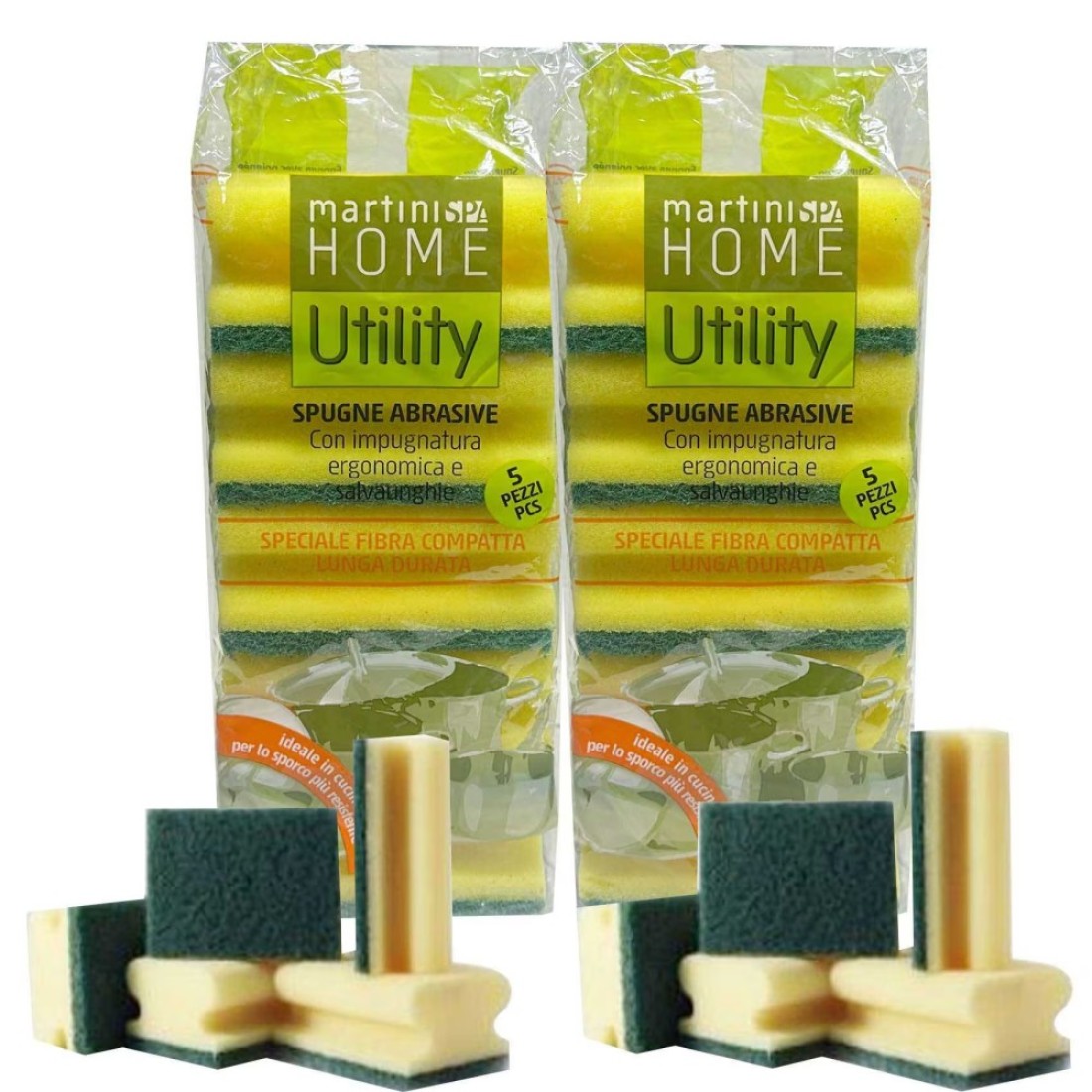 Martini Spa Home Compact Sponge With Grip 10 PCS