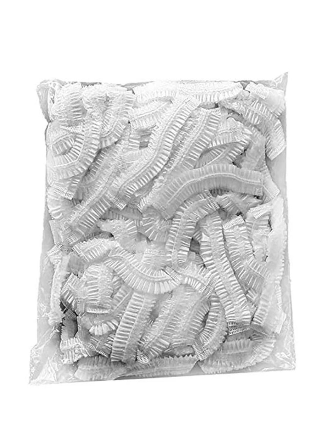 Generic 100-Piece Disposable Shower Cap Clear 8X6X2Inch Clear 8X6X2Cm