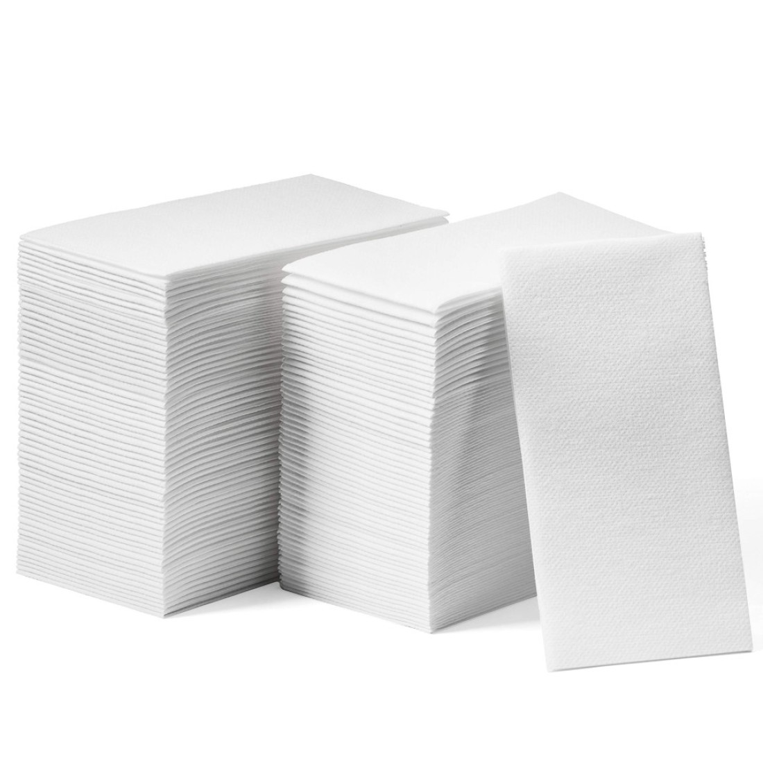200-Pack Lintext Disposable Linen-Feel Guest Towels - 12&quot; x 17&quot; Cloth-Like Hand Towels - Made In USA, Soft And Absorbent Paper Napkin For Bathroom, Kitchen, Or Event