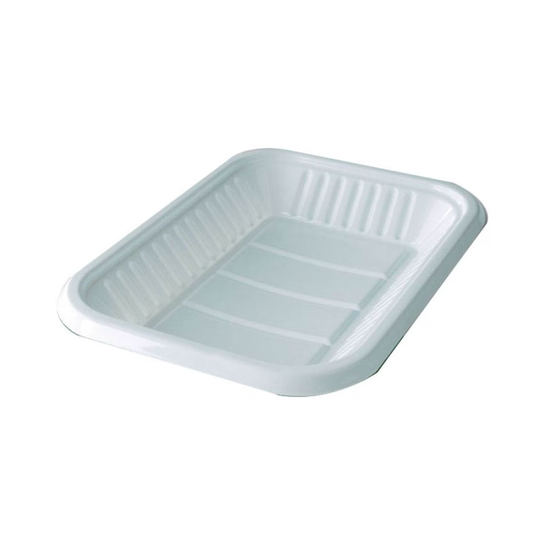 Fun Everyday Rectangular Plastic Tray White 1kg