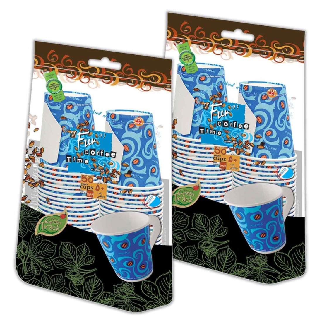 Fun Printed Cup Blue Pack of 100
