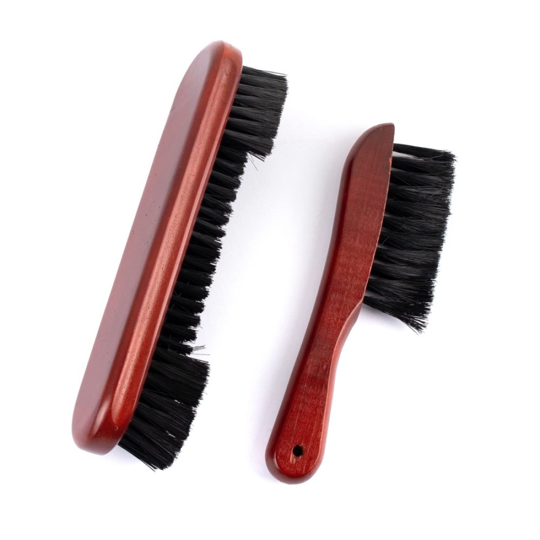 Framendino, Wooden Billiards Pool Table and Rail Brush Set Wood Billiard Cleaner Cleaning Tools Supplies (Red-Brown, 2 Pack)