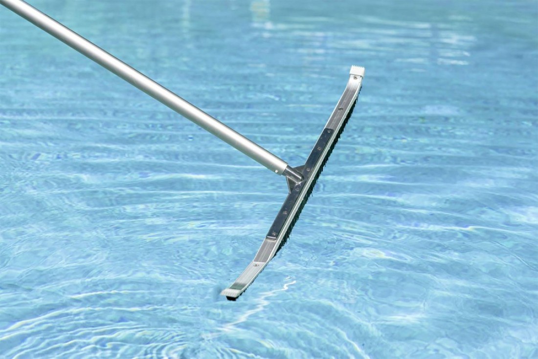 Poolmaster 36Inch AluminumBack Swimming Pool Brush Commercial Collection