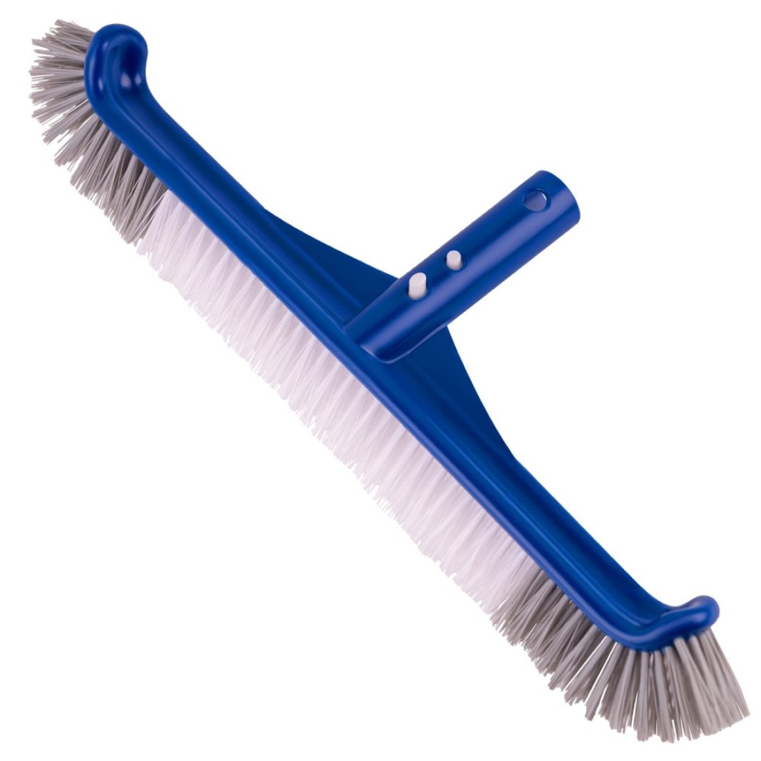 POOLAZA Pool Brush, 17.5&#39;&#39; Pool Brush Head for Inground Pools &amp; Above-Ground Pools, Durable Pool Scrub Brush Fit Standard Pool Pole, Enhanced Pool Brushes for Cleaning Pool Walls with Curved Ends