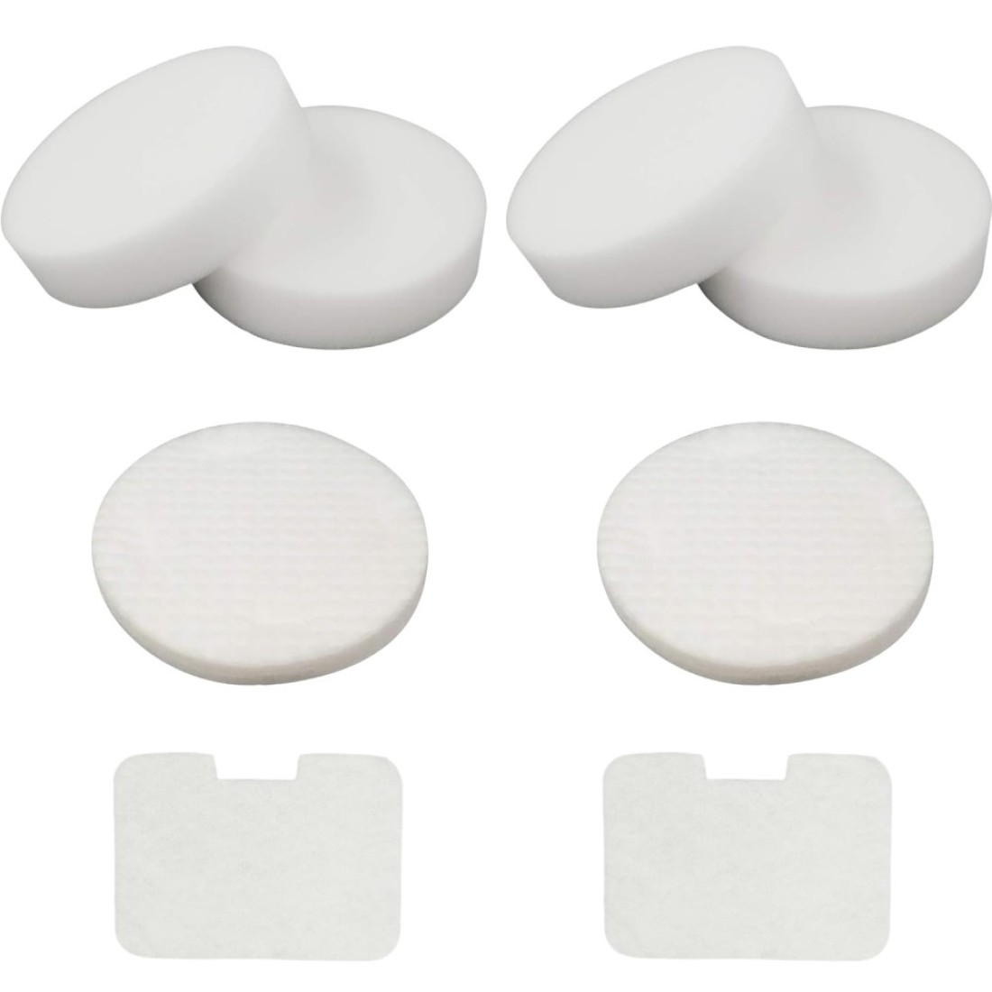 Filter Replacements Compatible with Shark NV22, NV22L, NV22S, NV26, NV27, UV400 Navigator Swivel Vacuum, 4 Foam + 2 Felt Circular &amp; Exhaust Filters, Replace Part # XF22