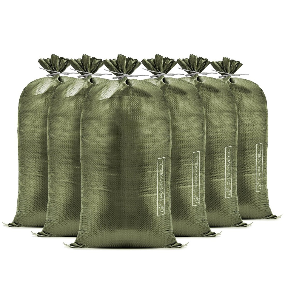 Not Made in China Heavy Duty Sand Bags for Flooding Empty WTie Strings UV Protection for 1600 Hours Flood Water Barrier Sandbags14in x 26in Sandbag for Weight 50lb Capacity 20 Bags
