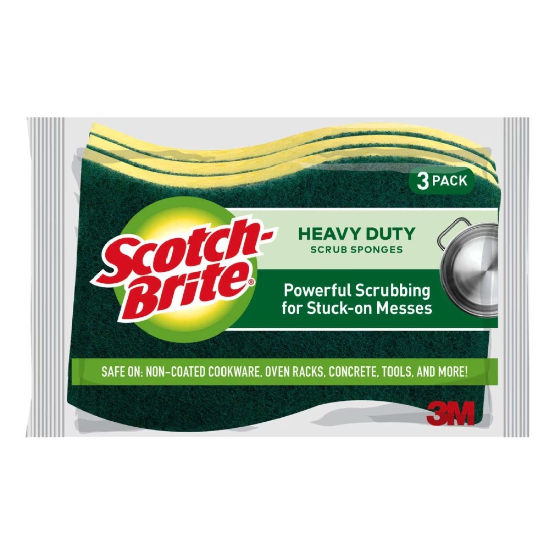 Scotch-Brite Heavy Duty Scrub Sponges 3 PCS