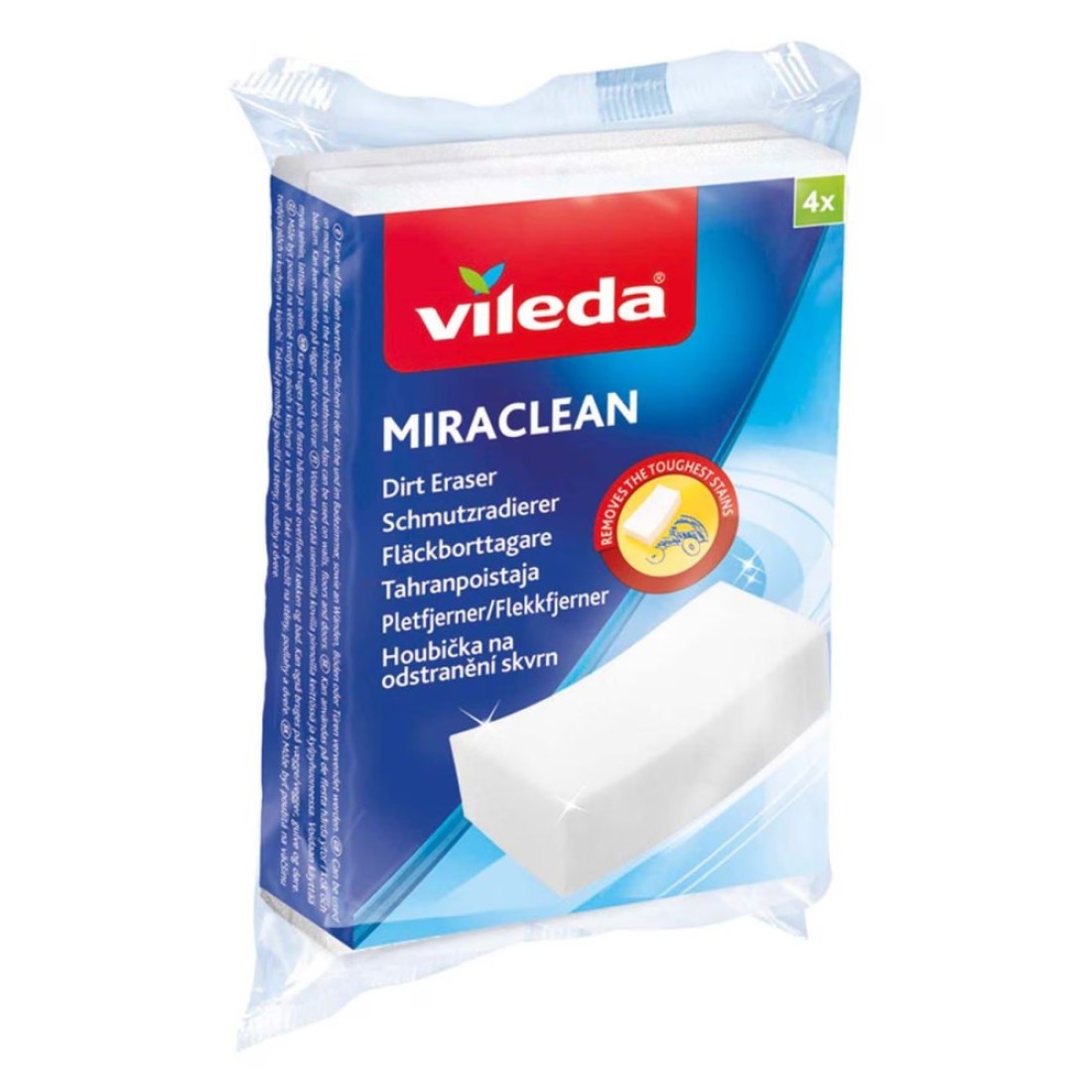 Vileda Miraclean Dirt Eraser Sponge Pack of 4
