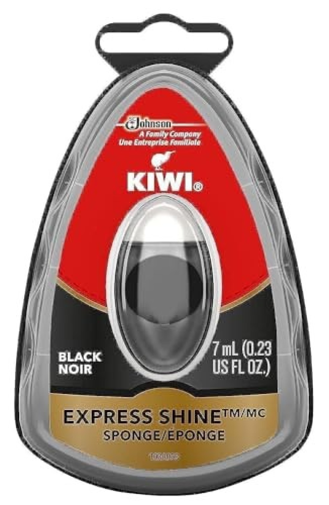 KIWI Express Shoe Shine Sponge Leather Care for Shoes, Boots, Furniture, Jacket, Briefcase and More Black, 0.23 Fl Oz (Pack of 1)