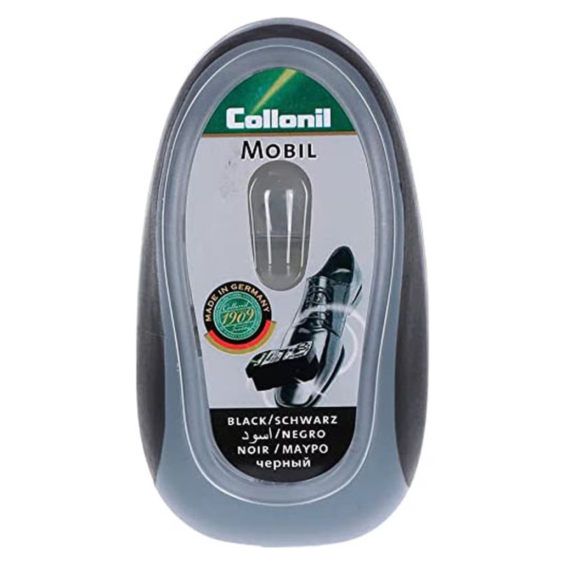 Colonel Mobil Shoe Polishing Sponge With Liquid Black