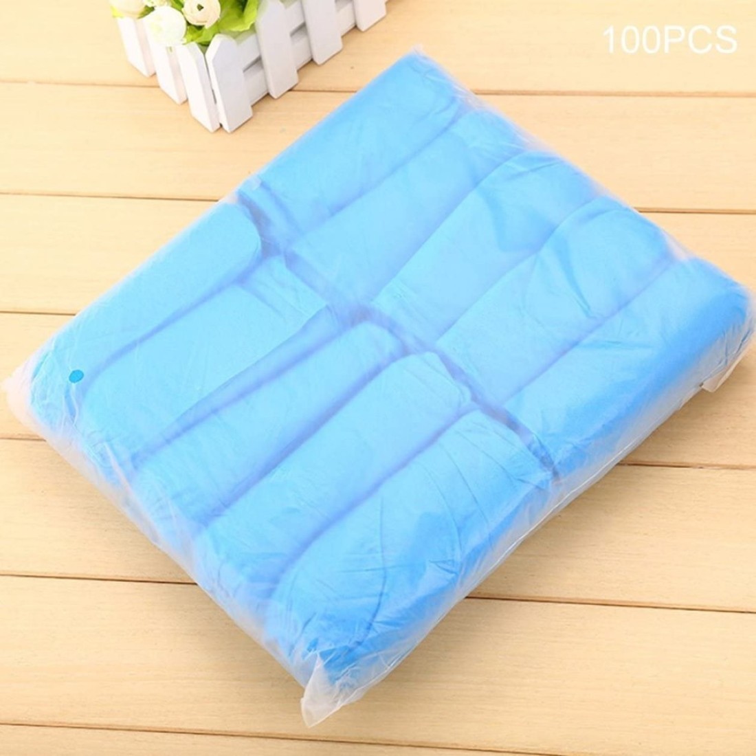 Lavish 100PCS Disposable Non-woven Fabrics Shoe Covers Thickened Anti Slip Clean Overshoes Dustproof Shoe-covering Footies