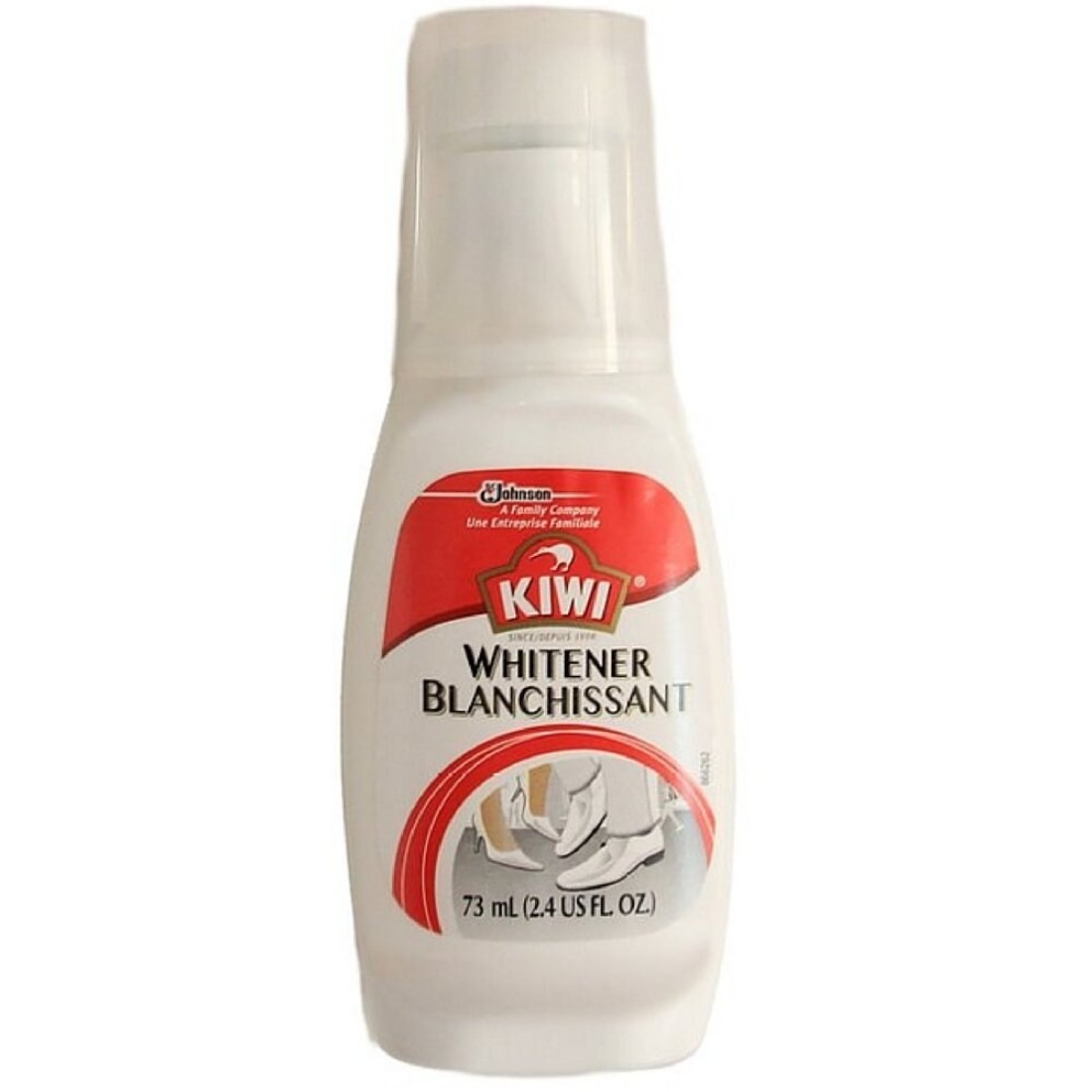 KIWI Shoe Cleaner and Whitener For Leather Vinyl Canvas Nylon and More 24 Fl Oz