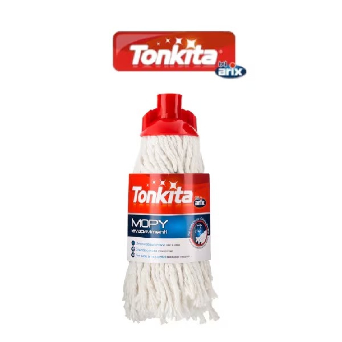 Tonkita Mopy Floorwashing Cotton Mop without Stick - Achieve Spotless Floors with Superior Absorbency and Durability