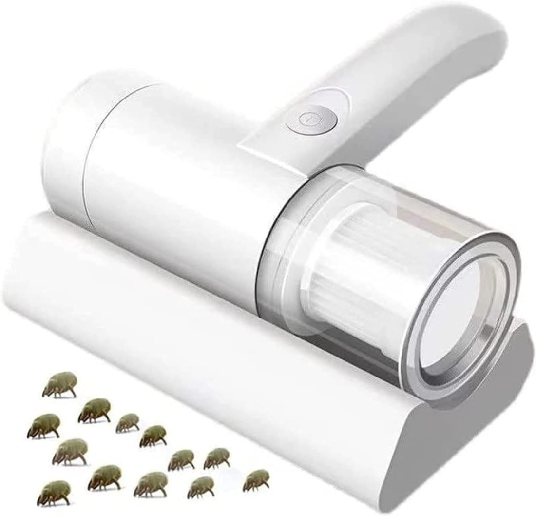 Marrkhor Vacuum Cleaner,Handheld UV Bed Vacuum,Mite Removal Instrument Wireless Mite Remover Cleaning Machine for Pillows, Sheets, Mattresses, Sofas, Plush Toys and Other Fabric Surfaces