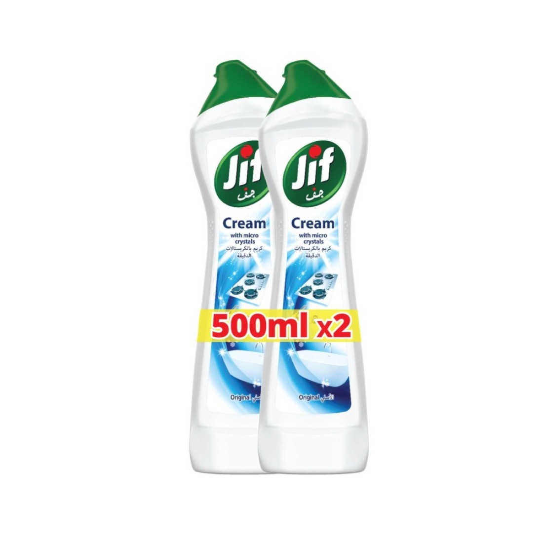 JIF Cream Cleaner With Micro Crystals Technology Original 500ml Pack of 2
