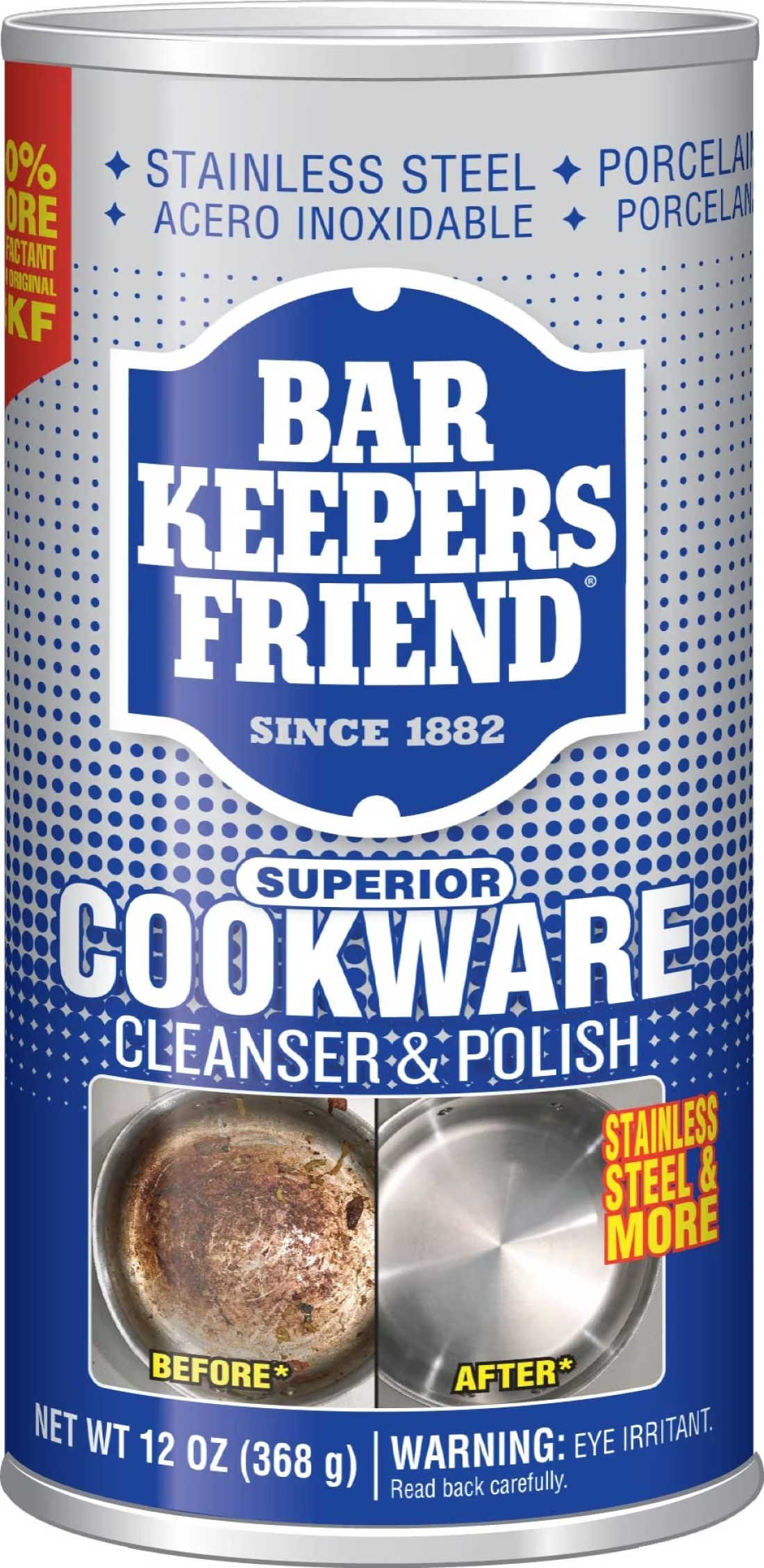 Bar Keepers Friend Superior Cookware Cleanser Polish 12Ounces 1Unit