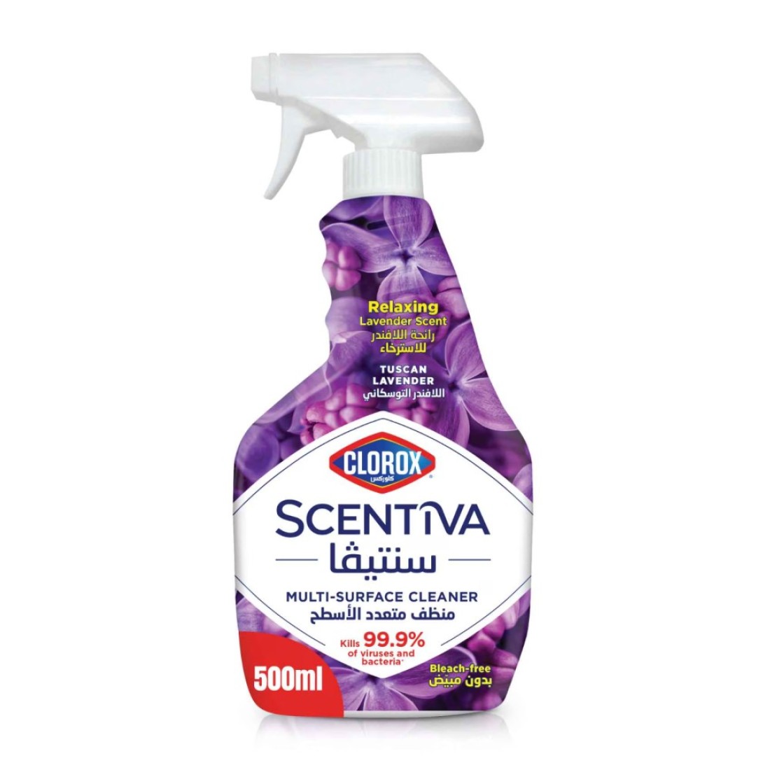 Clorox Scentiva Multi Surface Spray Cleaner Tuscan Lavender 500ml
