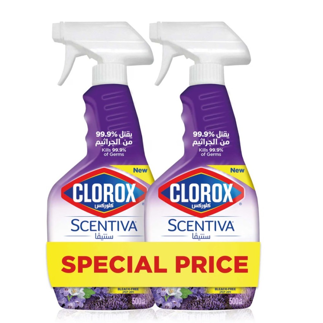 Clorox Scentiva Multi-Surface Cleaner Tuscan Lavender 500ml Pack of 2
