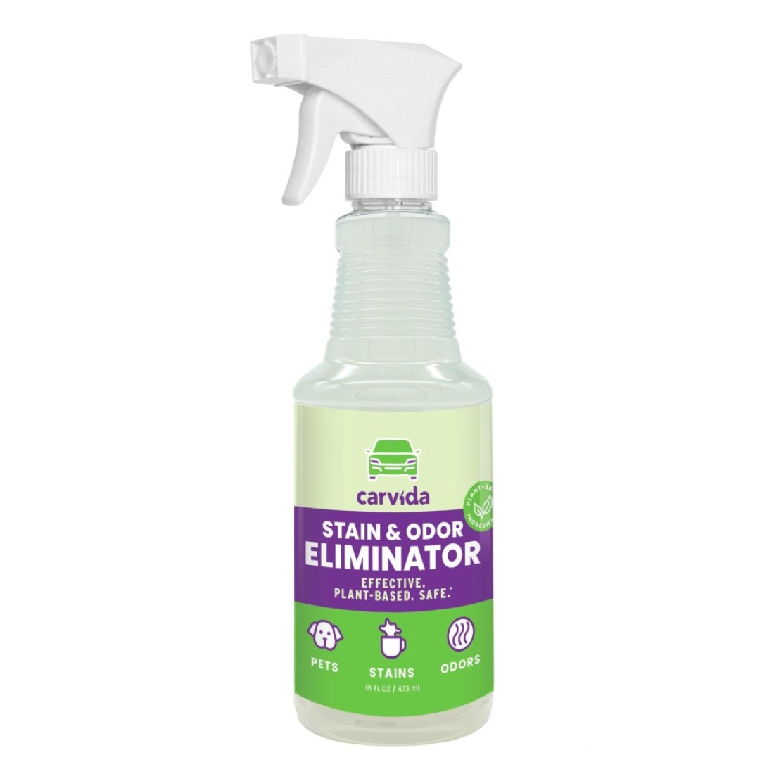 Carvida Pet Odor Eliminator NonToxic EnzymeBased Stain Odor Remover Spray for Pet Urine and Smells in Cars Grapefruit Scent 16oz