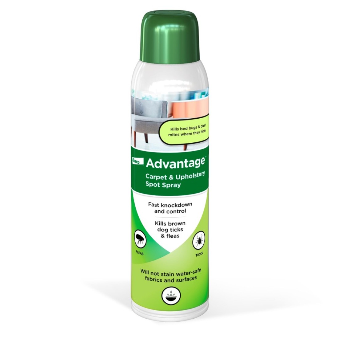 Advantage Carpet &amp; Upholstery Spot Spray Kills Fleas &amp; Ticks &amp; Bedbugs 16 oz.
