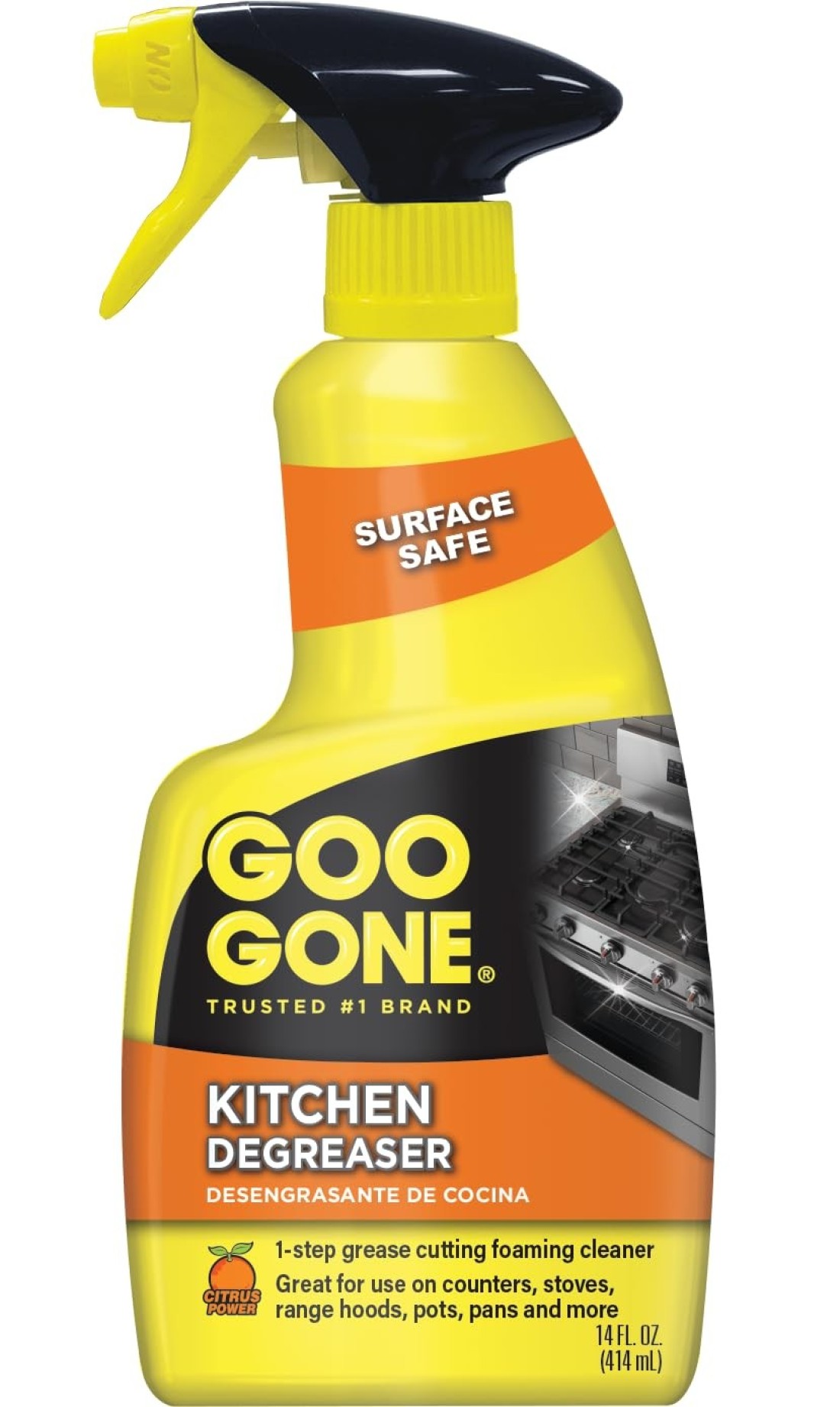 Goo Gone Degreaser Removes Kitchen Grease Grime and Bakedon Food 14 Fl Oz 2047