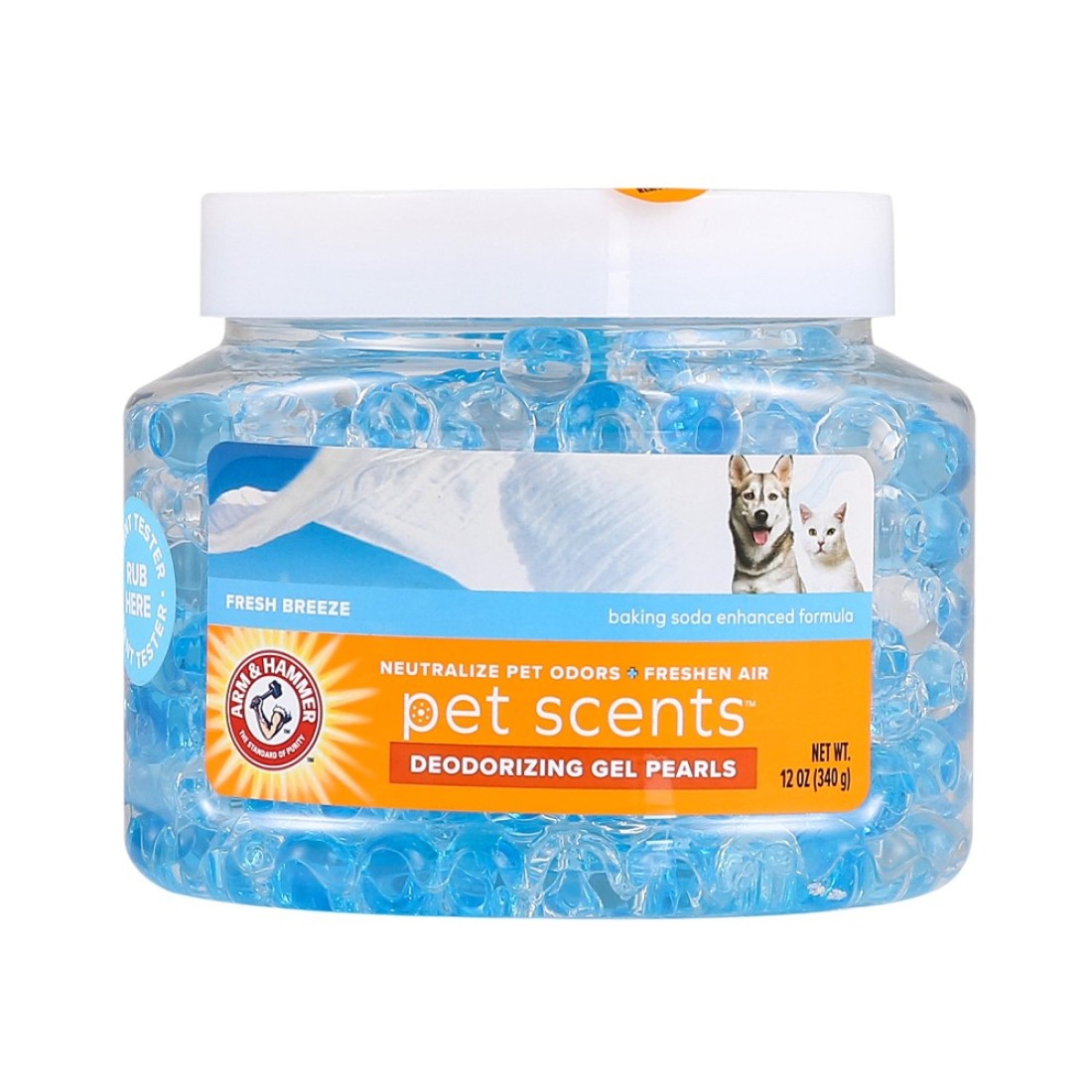 Arm Hammer For Pets Air Care Pet Scents Deodorizing Gel Beads in Fresh Breeze 12 oz Pet Odor Neutralizing Gel Beads with Baking Soda Air Freshener Beads for Pet Odor Elimination FF12689