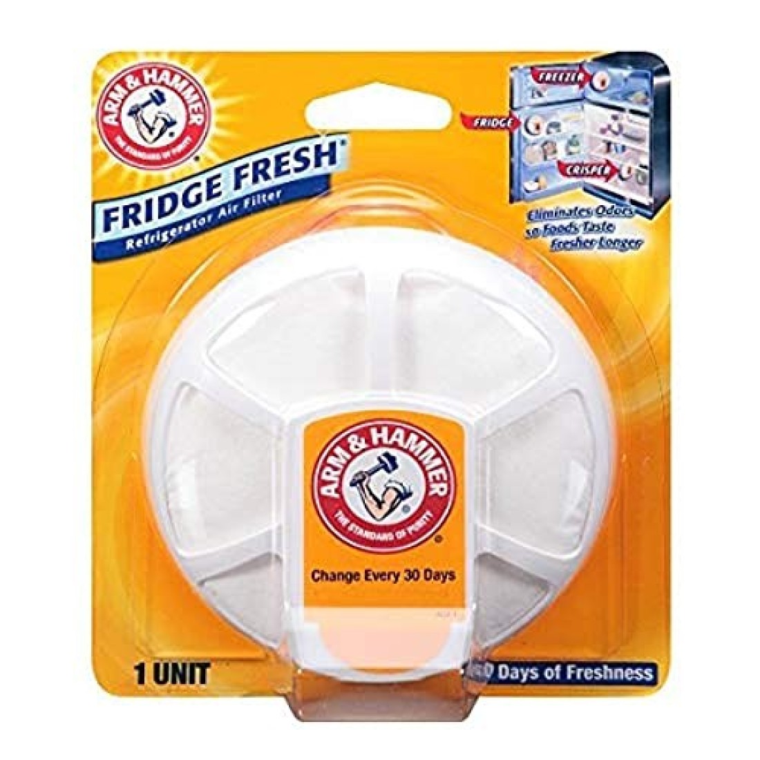 Arm Hammer Fridge Fresh Refrigerator Air Filter Pack of 4