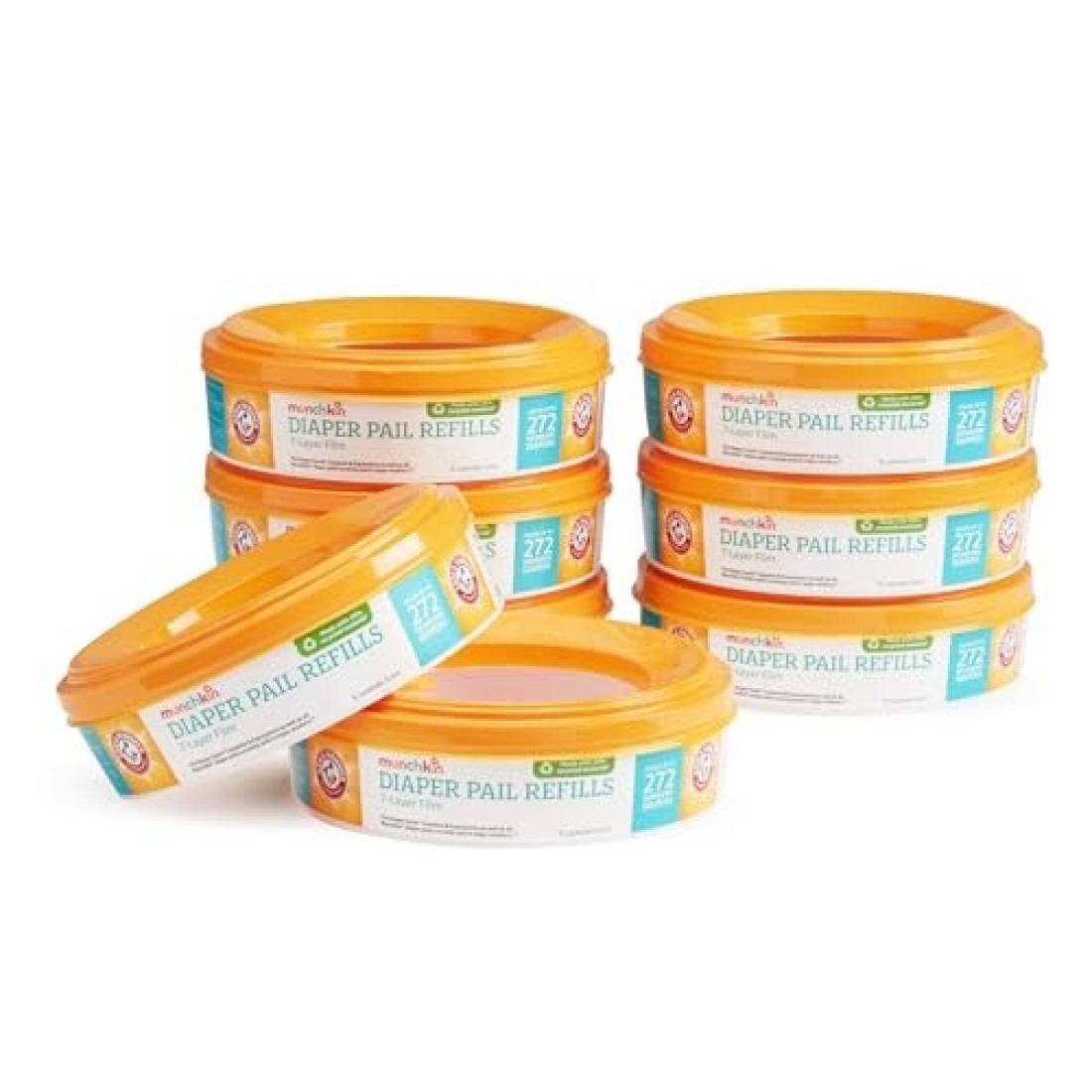 Munchkin Arm Hammer Diaper Pail Refill Rings 8pk Piece of 1