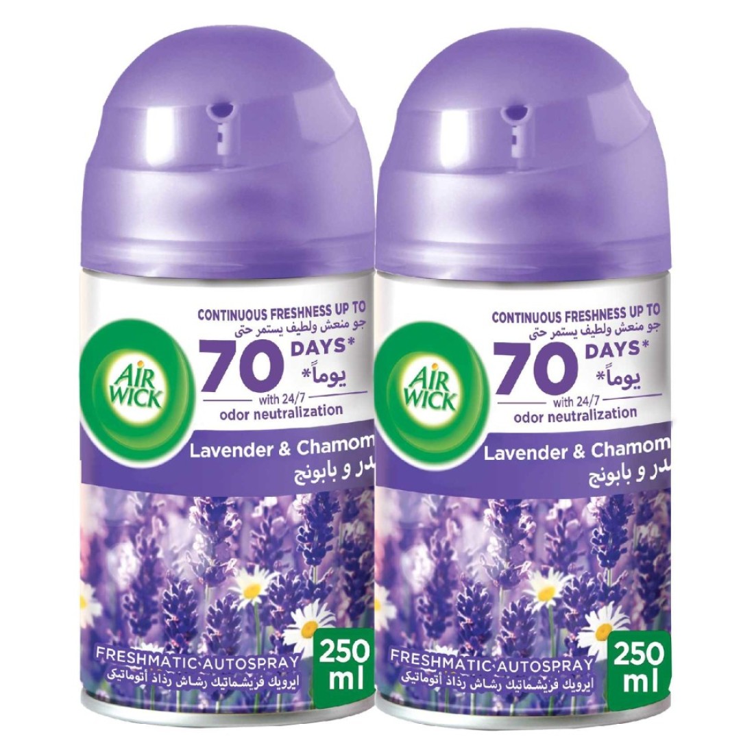 Air Wick Freshmatic Max Refill Automatic Spray Lavender And Chamomile Purple 250ml Pack of 2