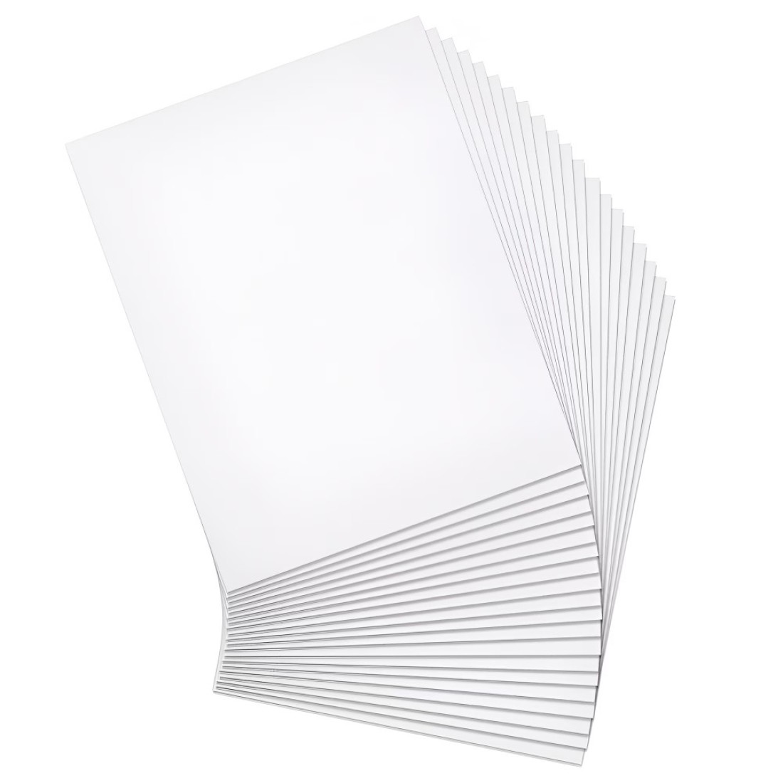 20 Pack A4 Foam Board (297x210mm), 5mm Thickness Polystyrene Sheet, White Foam Core Board, Foam Sheets for Crafts, Printing, Modelling, Display