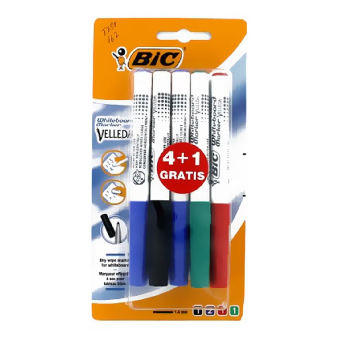 BiC Velleda Whiteboard Marker Multicolour Pack of 5