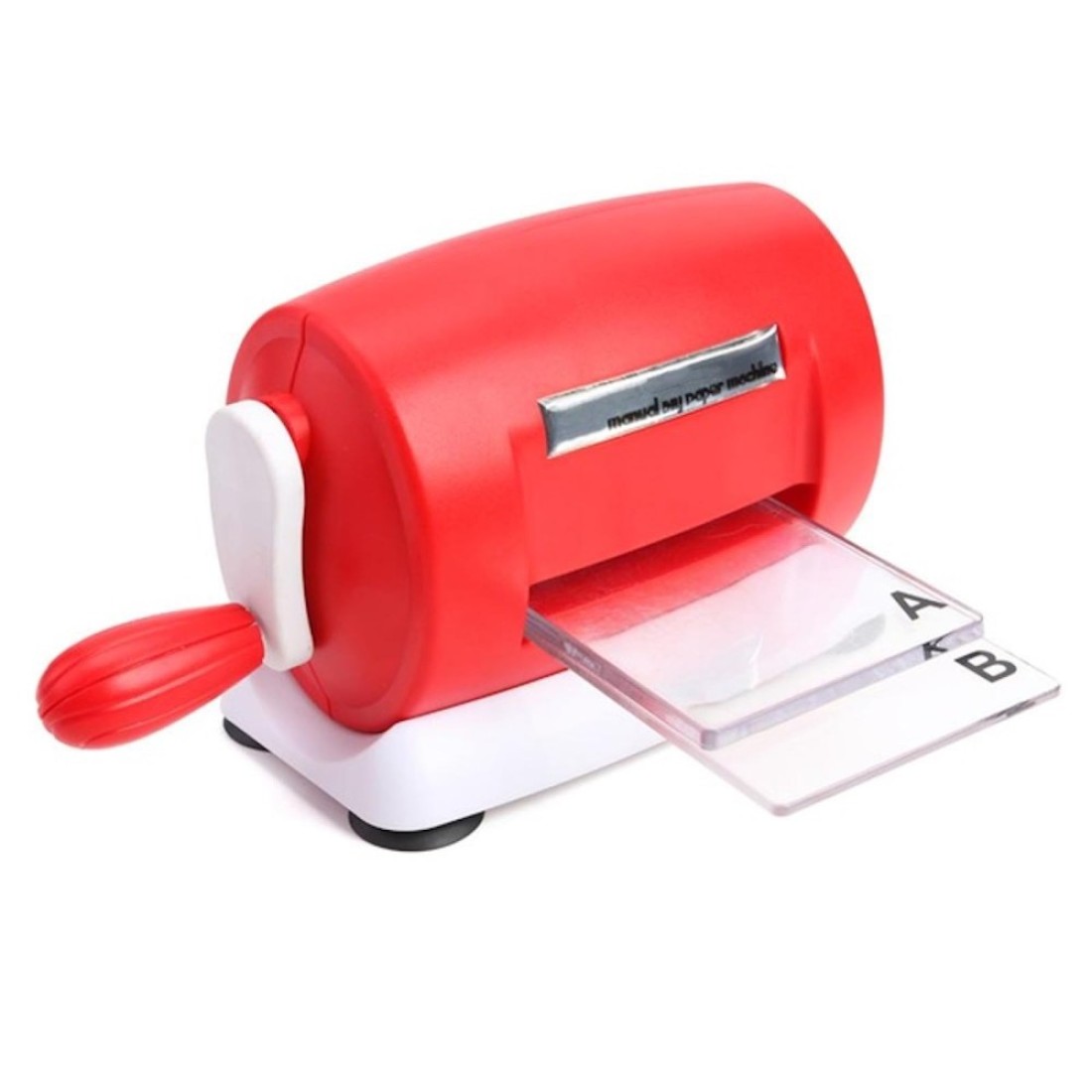 Vilihkc DIY Dies Cutting Embossing Machine Paper Card Craft Scrapbooking Dies Machine Cutter Photo Album Decorative Craft(Red)