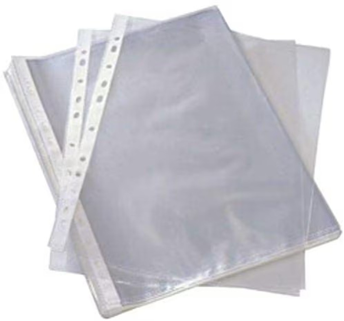 Generic Set Of Plastic Files, Transparent, 100 Piece, St33687