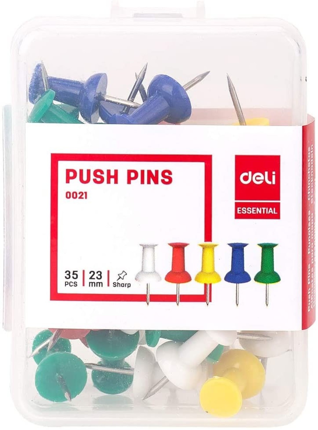 Generic Deli 1Set/35Pcs Color Push Pin Office Push Pin Office Supplies Office Stationery