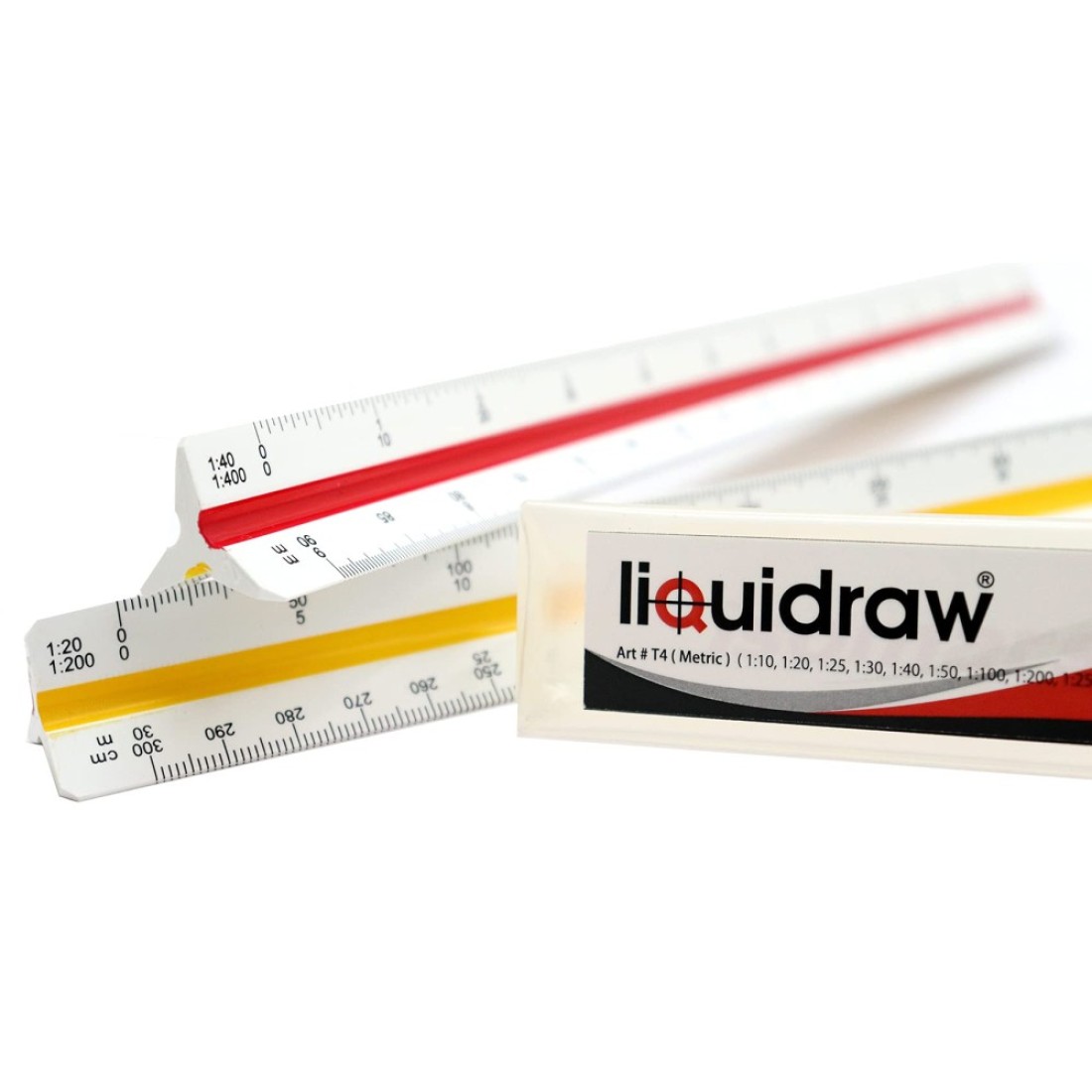 Liquidraw Metric Triangular Scale Ruler 30cm Architectural