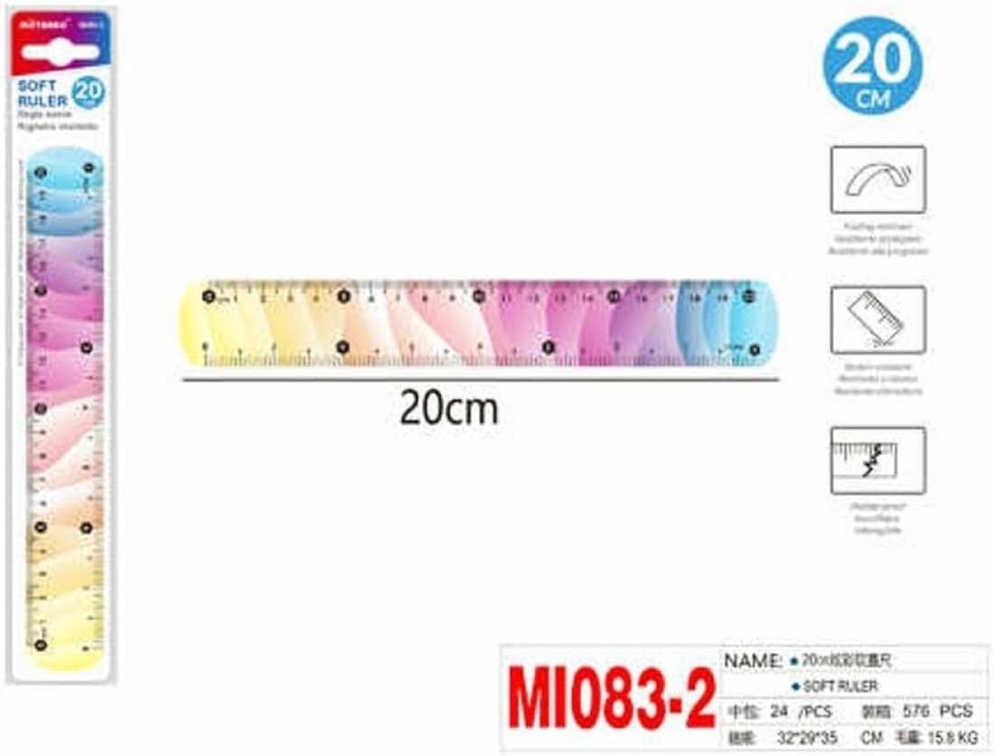 Motarro Soft Plastic Ruler Multicolor Pack 2(MI083-2)