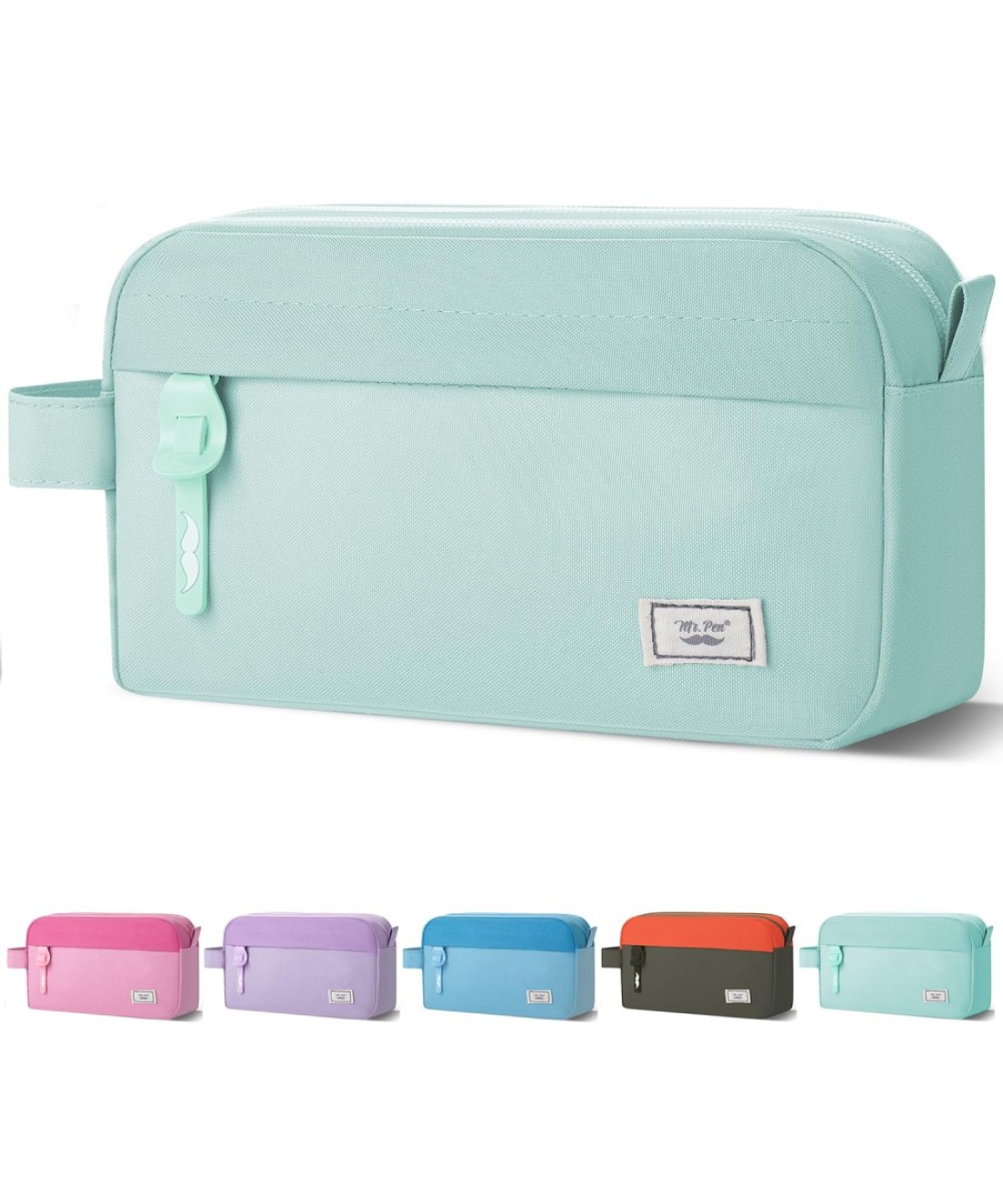 Mr Pen Large Capacity Pencil Case Mint Green Pencil Pouch Pencil Bag Pen Case Pen Pouch Pen Bag Pencil Pouches Pencil Bags Green Pencil Case School Pencil Case College Pencil Case