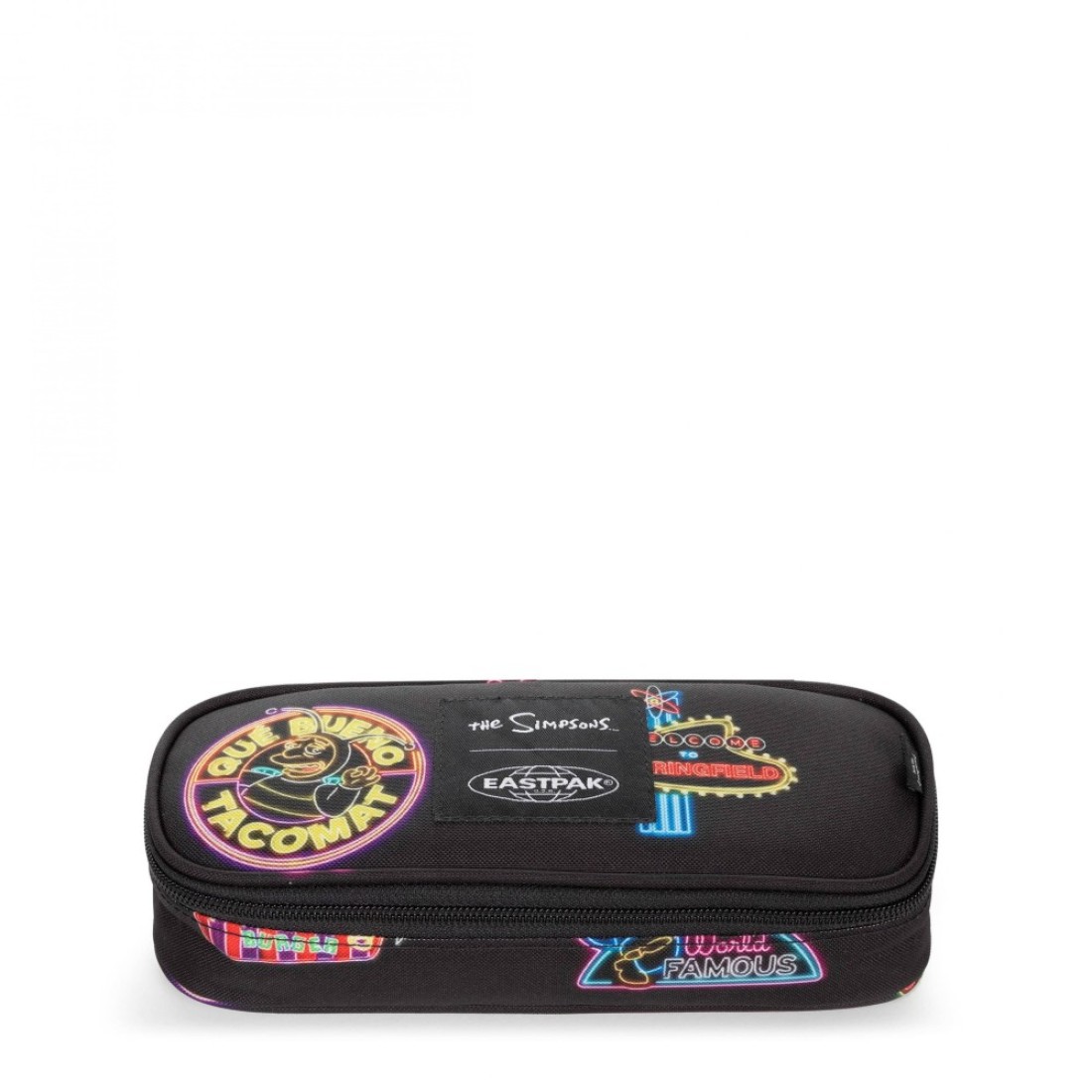 Eastpak Oval Single Simpsons Neon Print Large Hard Pencil Case