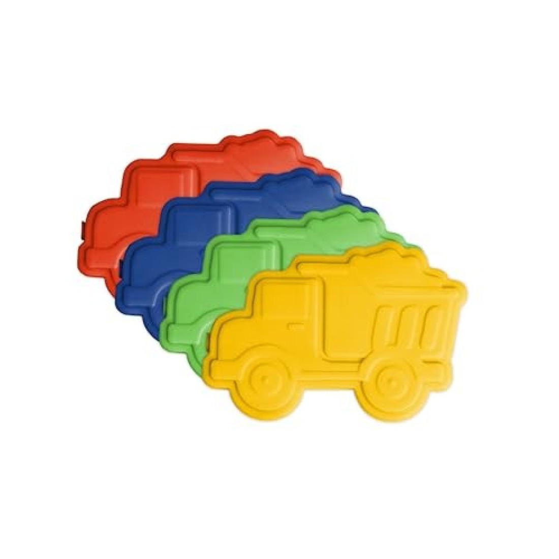 Simple Modern Character Shaped Ice Pack for Lunch Box Slim, Reusable, Freezer Safe Icepack for Kids Bento Box, Lunch Bags, or Lunchbox 4 Pack Construction Truck