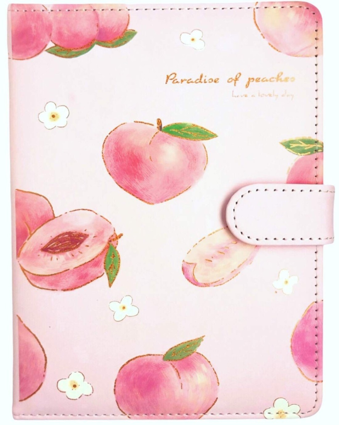 KetA Cute Journal Peach Aesthetic Journal NotebookCute Dairy for Girl Premium Quality Paper 5 x 67 inch 112 Sheets 224 Pages of 120 GSM Thick Paper Peaches on Rose