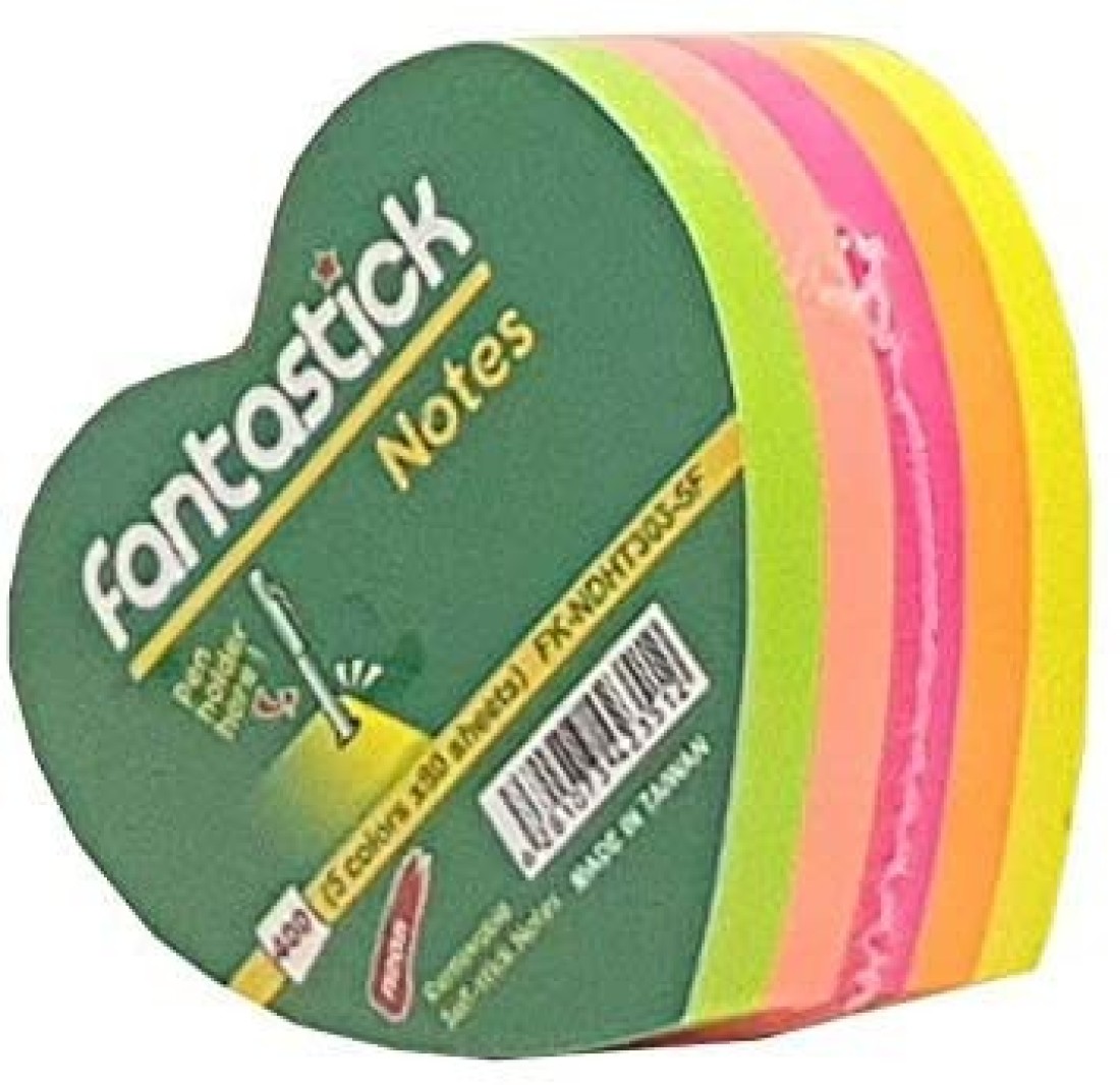 Generic Fantastick Sticky Notes Heart Design 400Shts/Pkt Fk-Ndht303-5F