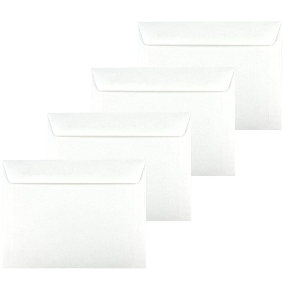 Dronka Envelope 6 x 9 Booklet Envelopes White Premium 24lb Paper Gum Flap 500Box
