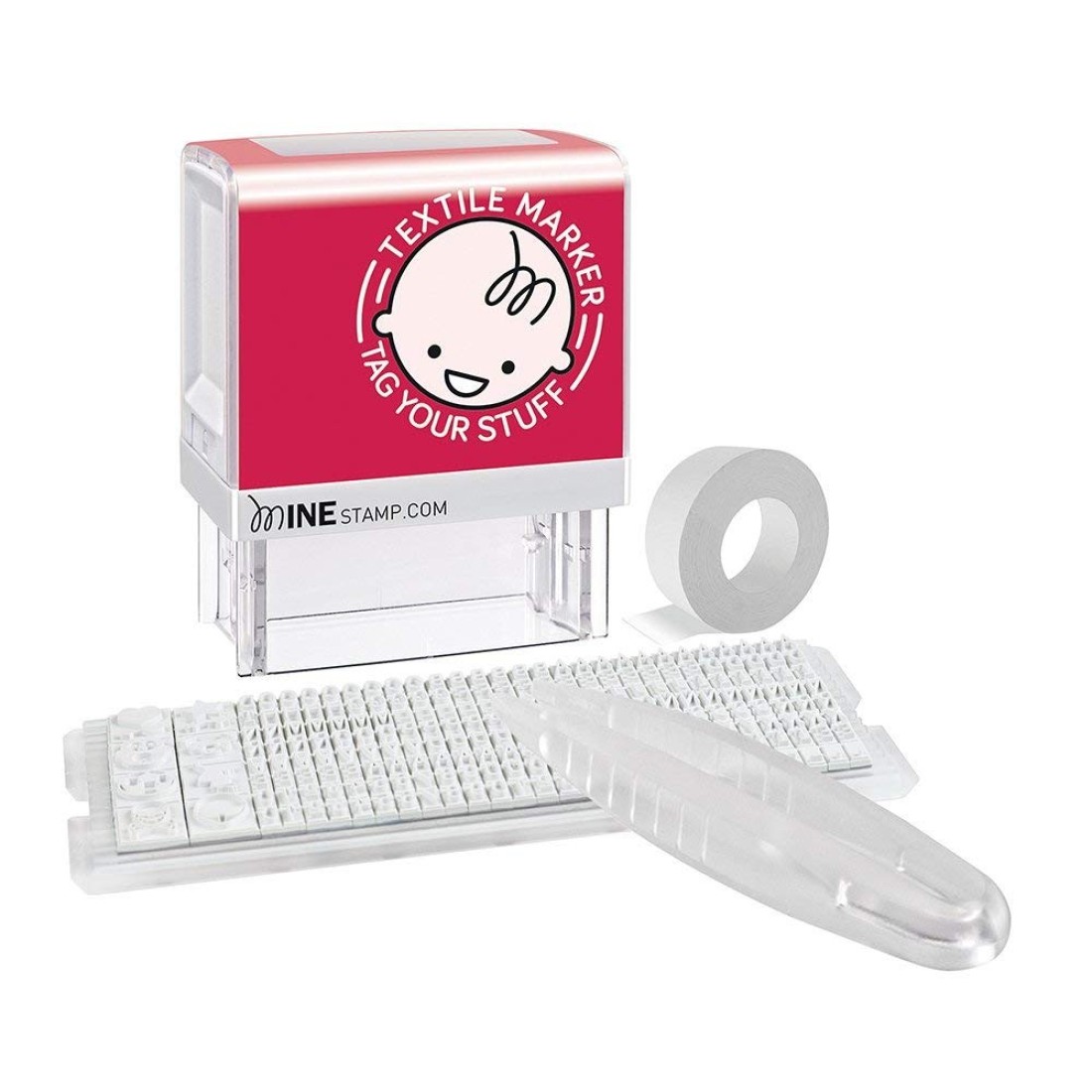 MiNE Consolidated Stamp Mine Personalized Stamp Kit Black 2227 cm x 25 cm x 23