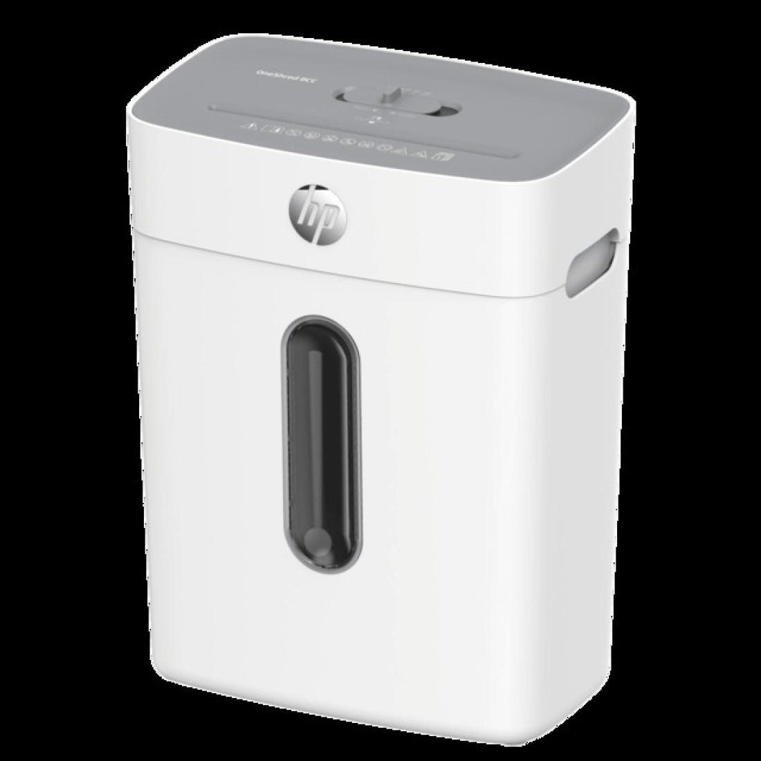 HP OneShred 8CC Office Paper Shredder Machine, P-4 Security, Cross Cut, 8 Sheets, 15L Bin - 2801