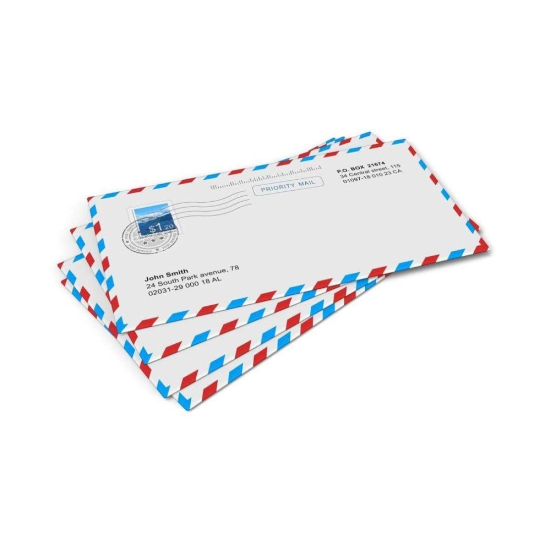 Airmail Envelopes White