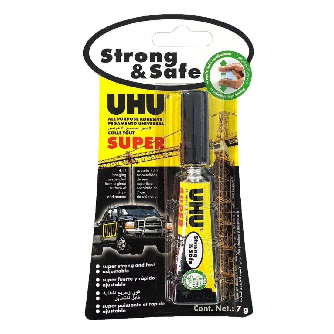 UHU Super Strong and Safe Glue Tube Clear 7g